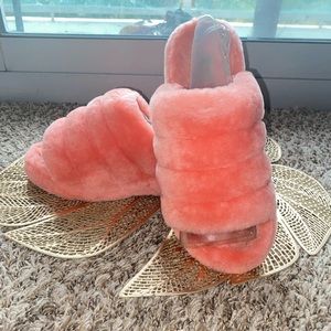 Ugg Fluff Yeah Slide Neon Coral
